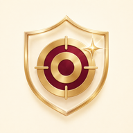 Precision quality target in a shield