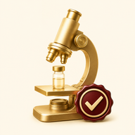 Laboratory microscope and verified testing seal